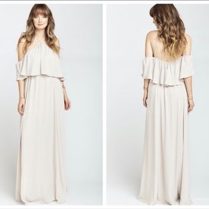 Show me your mumu Rebecca ruffle maxi dress